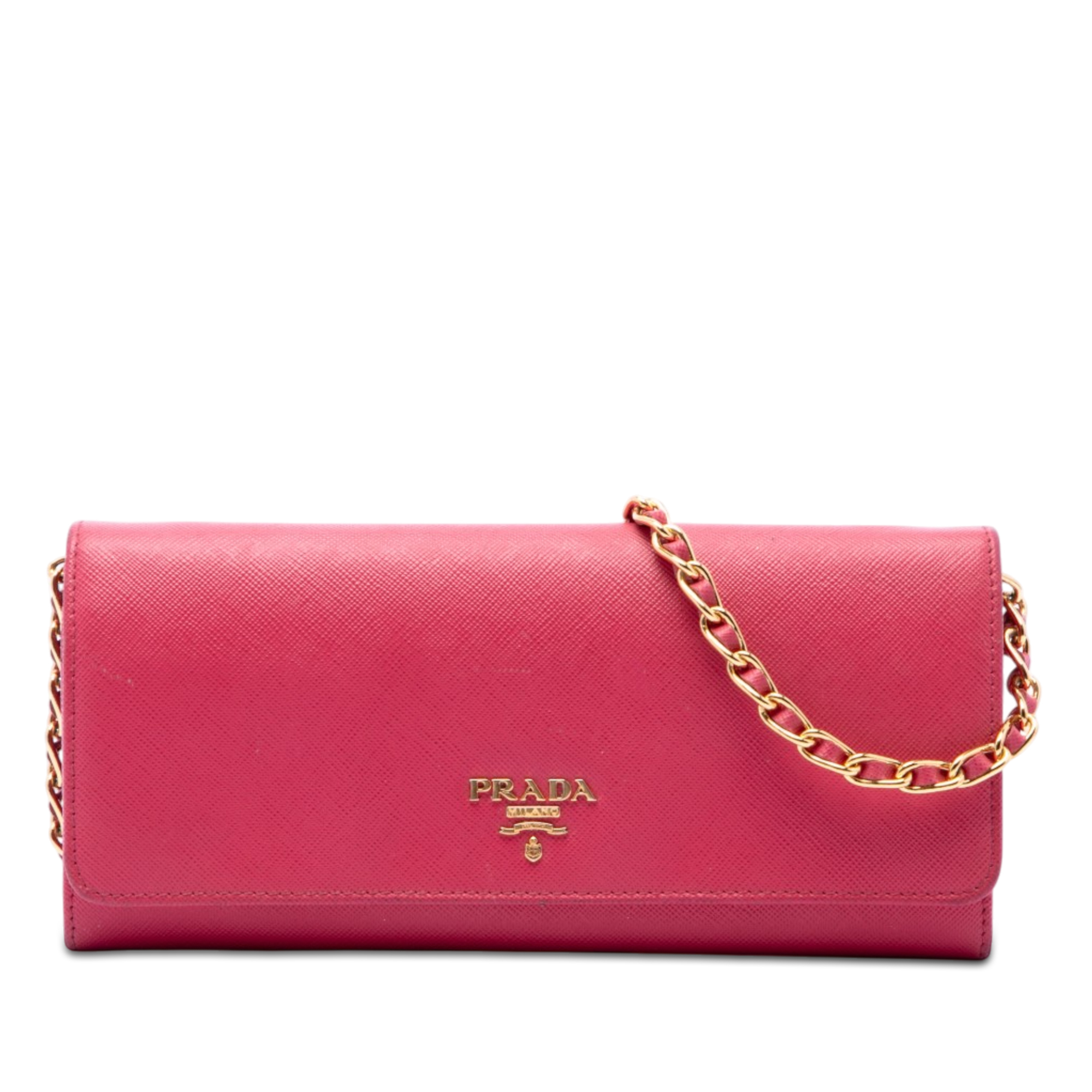 Pre-Loved Prada Saffiano Wallet On Chain
